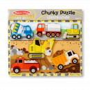 Construction Vehicles Wooden Chunky Puzzle (6 pcs)