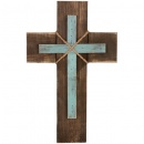 Natural Stain 16" Wall Cross