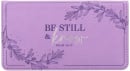 Checkbook Cover: Be Still (Purple, Psalm 46:10)