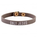 Bracelet: Only Jesus (Snap Leather)