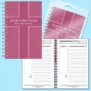 Scripture Notes Bible Study Notebook-Rose