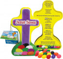 Scripture Candy: Jesus Saves! (Jelly Bean Prayer Cross Tin)
