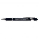 Pen: Strong & Courageous (Black Soft Touch)