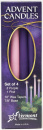 Advent Candle Set: 3 Purple, 1 Pink (10")
