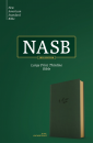 NASB Large Print Thinline Bible (Olive)