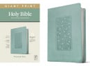 NLT Personal Size Giant Print Bible, Filament Enabled Edition (Floral Frame Teal)