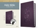 KJV Large Print Reference Holy Bible (LeatherLike, Purple Floral, Indexed)
