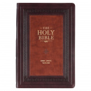 KJV Large Print Thumb Index Study Bible (Burgundy and Toffee)