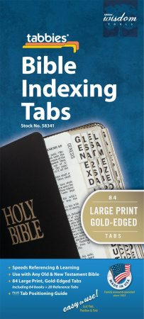 Tabbies for Old & New Testament (Large Print | Gold Edge)