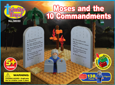 Trinity Toyz Moses and the 10 Commandments Building Block Set