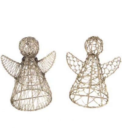 Wrapped Wire Angels (Set of 2)
