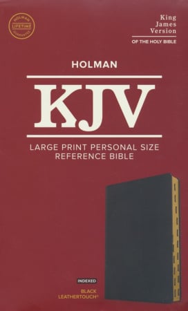KJV Large Print Personal Size Reference Bible (Black)