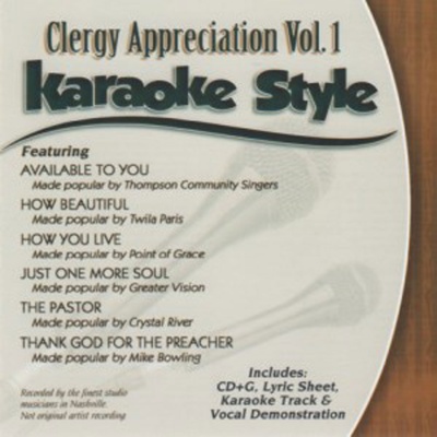 Karaoke Style: Clergy Appreciation, Vol. 1
