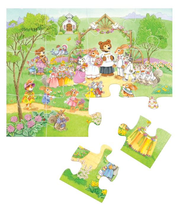 Our Wedding Day Jigsaw Puzzle (24 Piece) - Alphabet Alley (Puzzles)