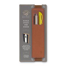 Brown Faith Keepers Bible Study Pen Pouch