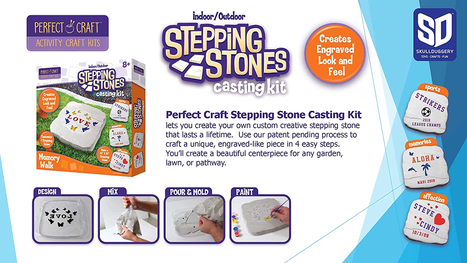 Perfect Craft Cast & Paint Customizable Stepping Stone Kit - SD Toyz  (Christian Toys and Gifts at )