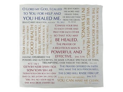 Prayer Cloth with Healing Verses