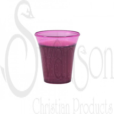 Grape-Colored Plastic Communion Cups