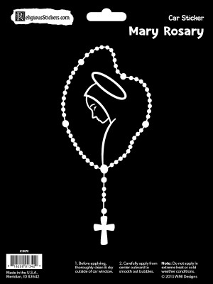 Mary Rosary Stickers (3 Pack)