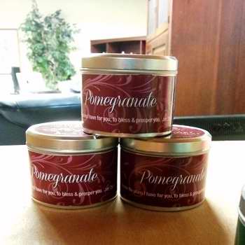 Candle Tin: Pomegranate (8 oz)