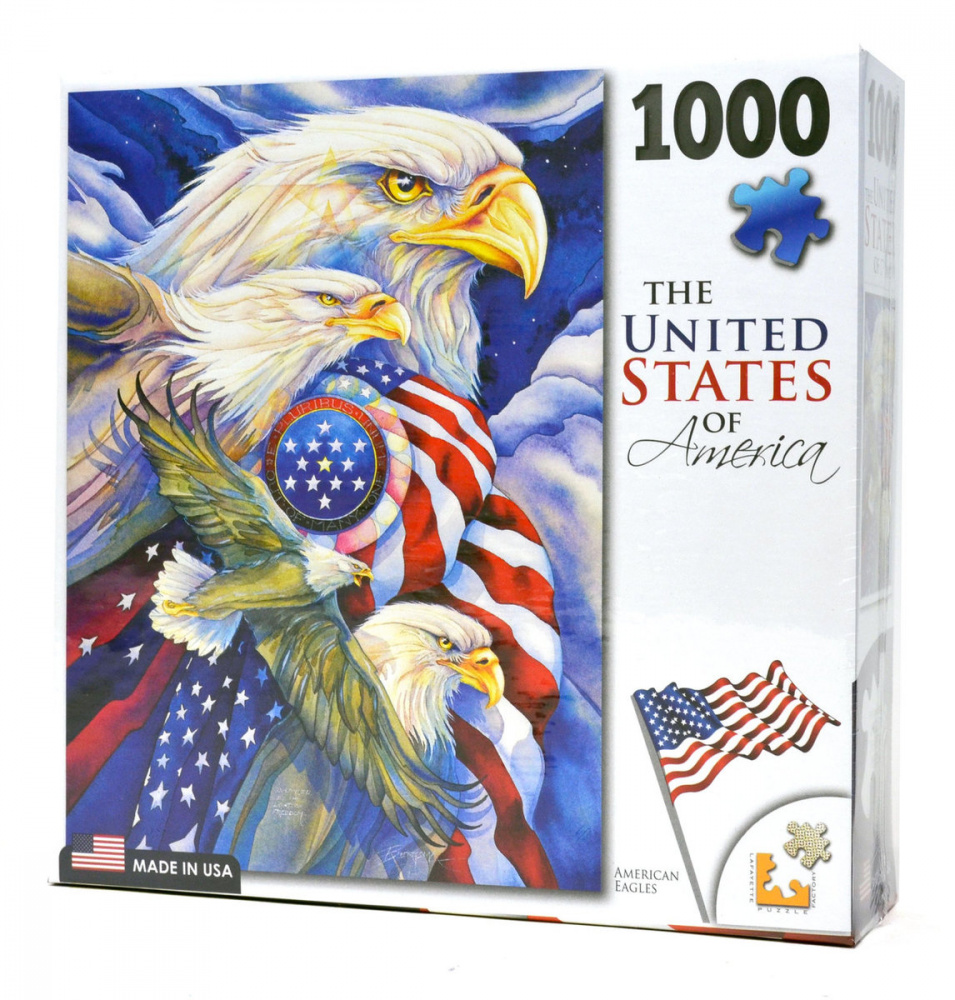 1,000 Piece Puzzle: American Eagle - Lafayette Puzzle Factory (Gift ...