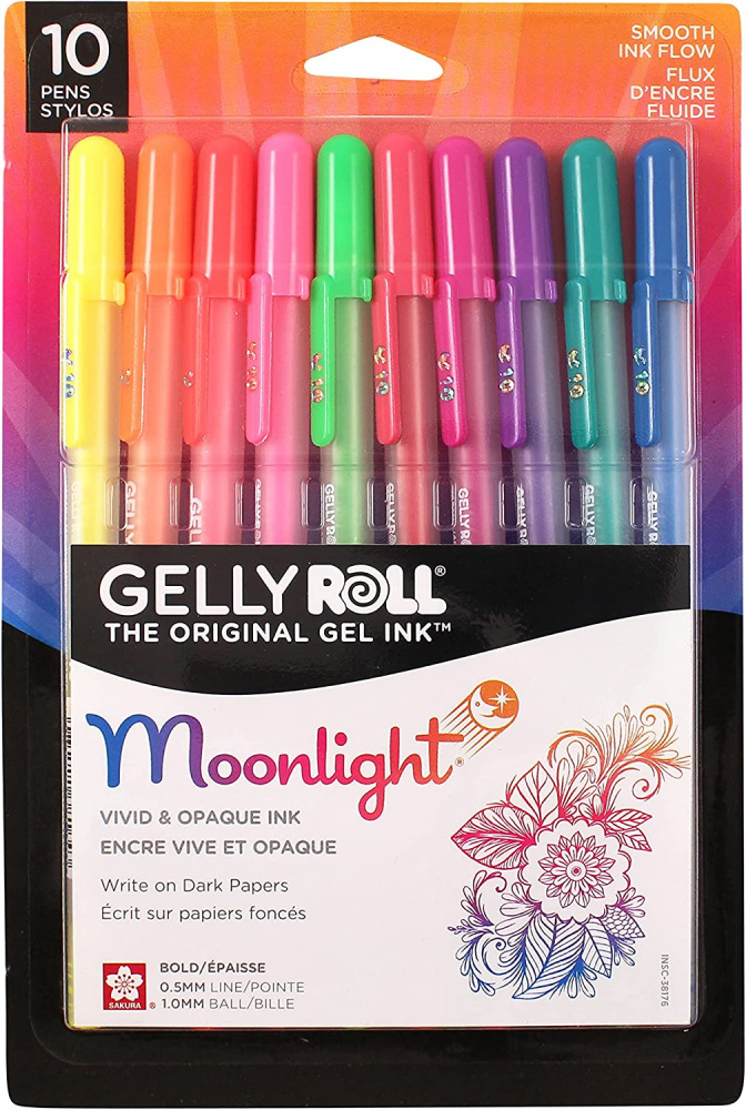 Gelly Roll Moonlight Pen Set: 1mm Bold Tip (10 PK) - GT Luscombe