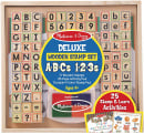 Deluxe Wooden Stamp Set - ABC's and 123's