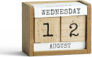 Wooden Block Perpetual Desktop Calendar (Katygirl Designs)