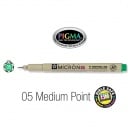 PIGMA Micron 05, Medium Bible Note Pen/Underliner, Green