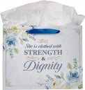 Gift Bag: Strength & Dignity (Blue Roses, Large)