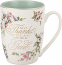 Mug: Give Thanks (White Lace)