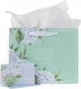 Gift Bag: Thank You For Helping Me Grow (Hydrangea Blooms, Large)