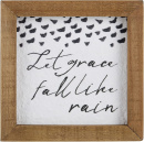 Tabletop Plaque: Let Grace Fall Like Rain