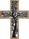 Wall Cross: Metal Tree (15")