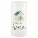 LED Candle: Bless This Home (3"x6")