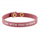 Bracelet: I Am With You Always (Snap Leather)