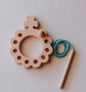 Decade Rosary Wooden Lacing Toy