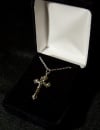 Crucifix 18" Silver Plated