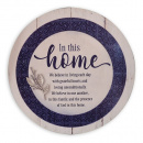 Barrel Plaque: In This Home (15", Wood)