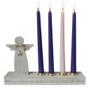 Advent Angel Candle Holder: Good Tidings (Luke 2:10)