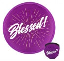 Foldable Hand Fan: Blessed (6 PK/10")
