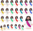 Mini Jesus Figurines with Multi-Colored Sash (Pack of 25)