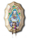 Immaculate Heart of Mary Wooden Rosary Holder
