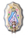 Our Lady of Fatima Wooden Rosary Holder