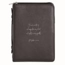 Bible Cover: Your Word (Black, XL)
