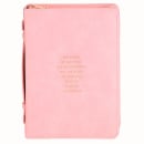 Bible Cover: The Grass Withers (Pink, X-Large)