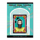 Stained Glass Coloring Book- January Saints