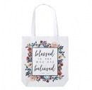 Blessed Is She Who Has Believed Tote Bag