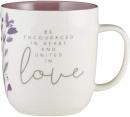 Mug: Encouraged in Heart (14 oz)