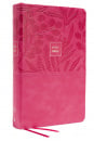 KJV Personal Size Large Print Single-Column Reference Bible (Leathersoft, Pink)
